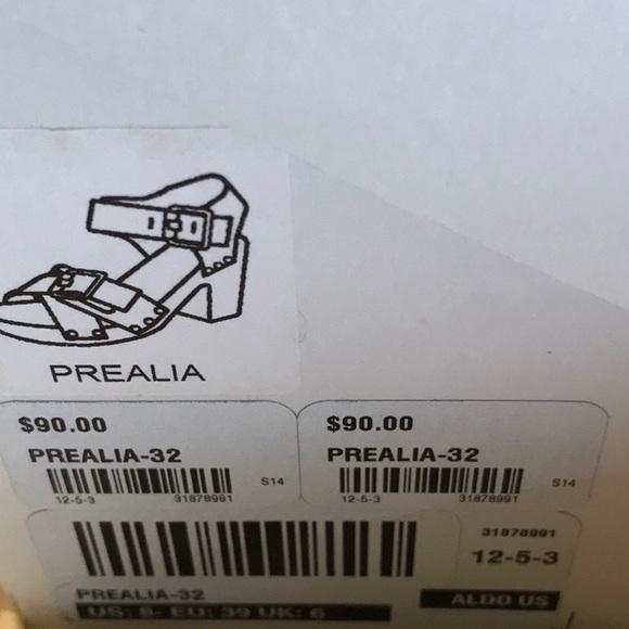 ALDO PREALIA BUCKLE SANDALS SIZE 8 NWT - Picture 8 of 8